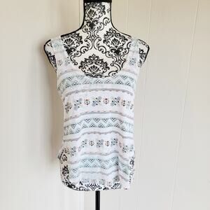 Chaser Scoopneck Aztec/Tribal Print Tank Top